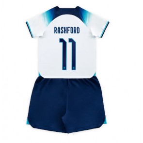 Engleska Marcus Rashford #11 Domaci Dres za Dječji SP 2022 Kratak Rukavima (+ kratke hlače)